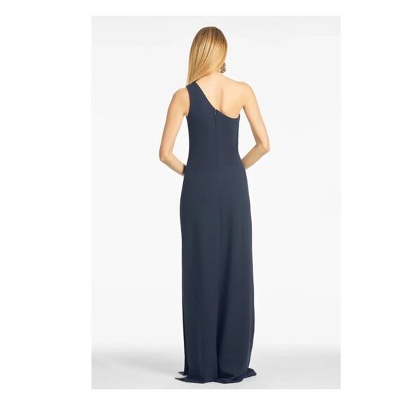 SACHIN + BABI Gown Women’s Size 20W One Shoulder Cece Navy Blue Full Length NEW - Picture 2 of 8